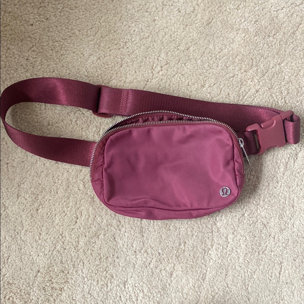 Lululemon Burgundy Belt Bag